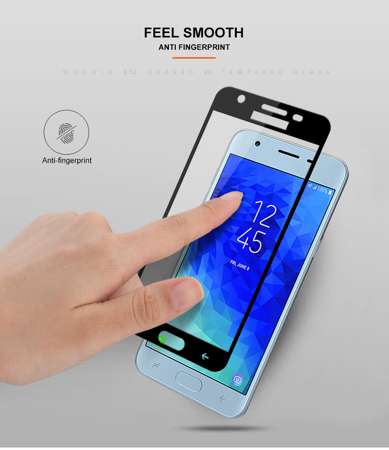 Mocolo Tvrdené sklo 3D pre Samsung Galaxy J3 (2018) - čierne