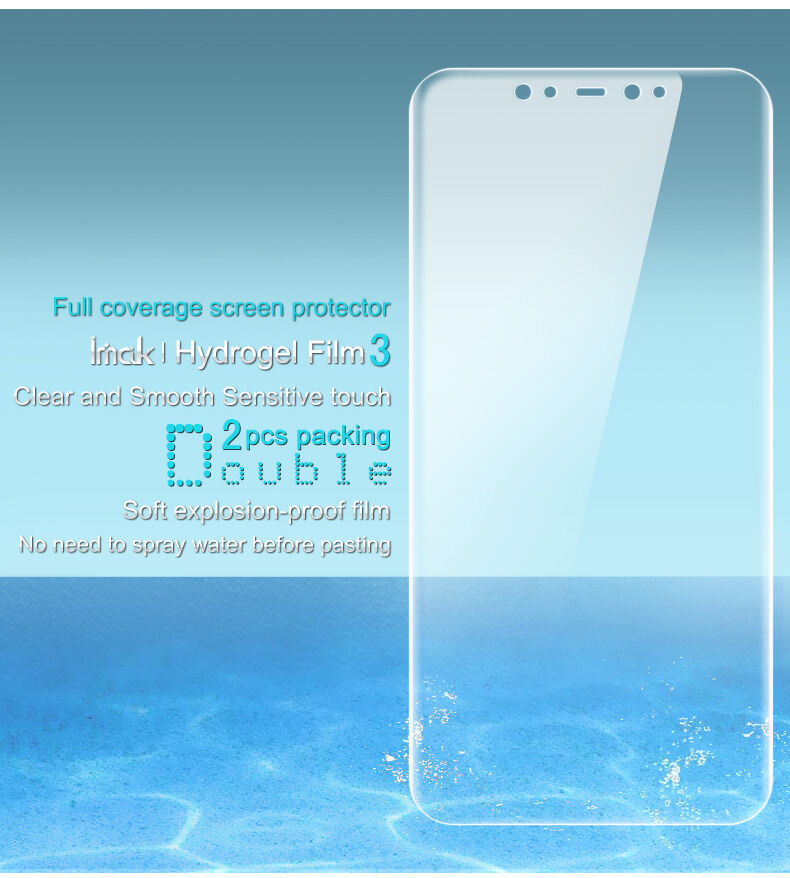 Imak Hydrogélová fólia 2 ks pre Xiaomi Mi 8 - číra