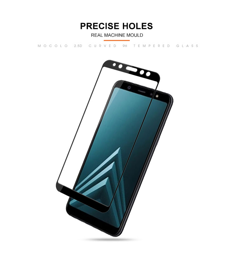 Mocolo Tvrdené sklo 3D pre Samsung Galaxy A6 (2018) - čierne