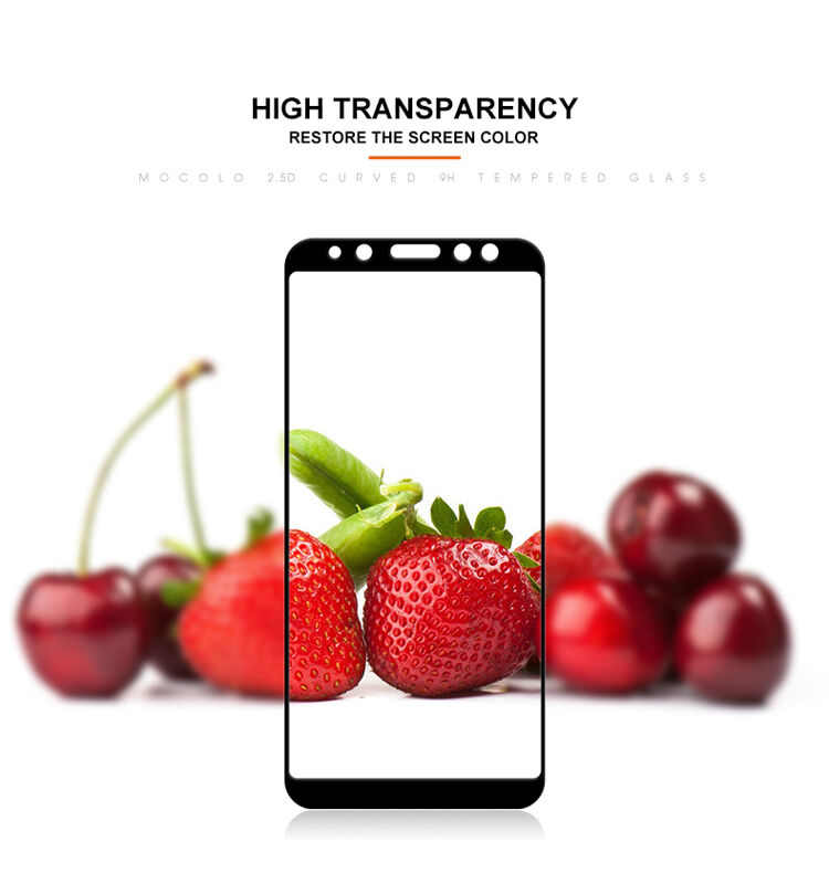 Mocolo Tvrdené sklo 3D pre Samsung Galaxy A6 (2018) - čierne