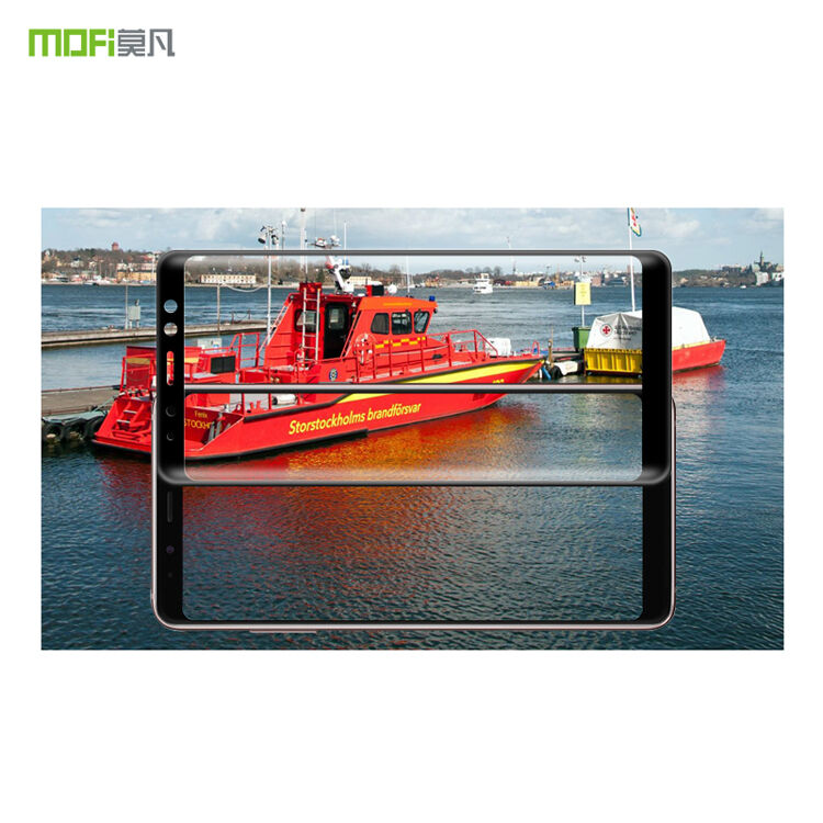 Mofi Tvrdené sklo 3D pre Samsung A8 Plus (2018) - čierne