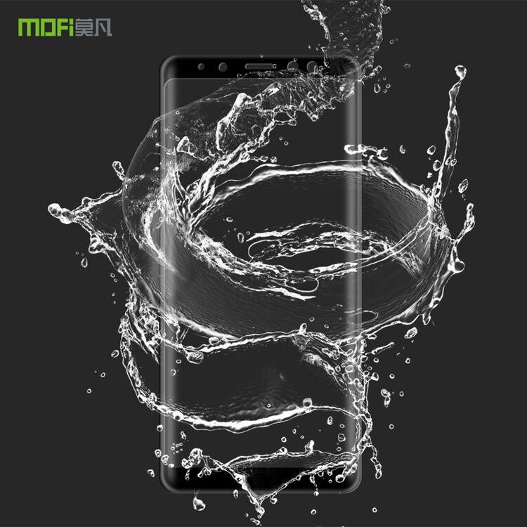 Mofi Tvrdené sklo 3D pre Samsung A8 Plus (2018) - čierne