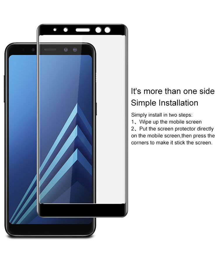 Imak Tvrdené sklo 3D pre Samsung Galaxy A8 (2018) - čierne