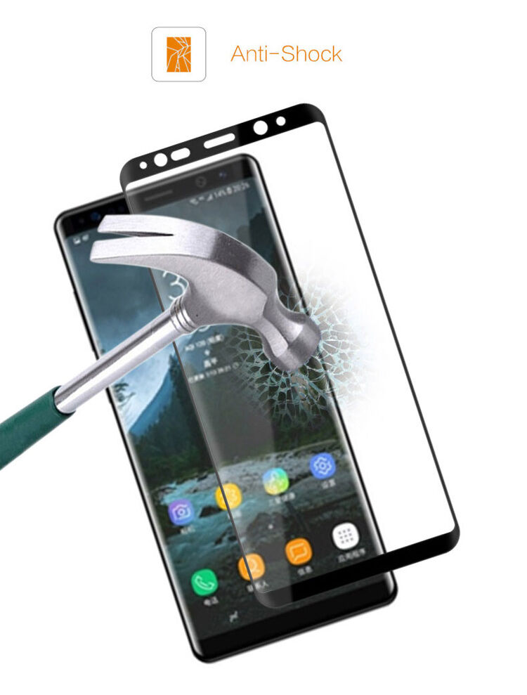 Mocolo Tvrdené sklo 3D pre Samsung Galaxy Note 8 - čierne