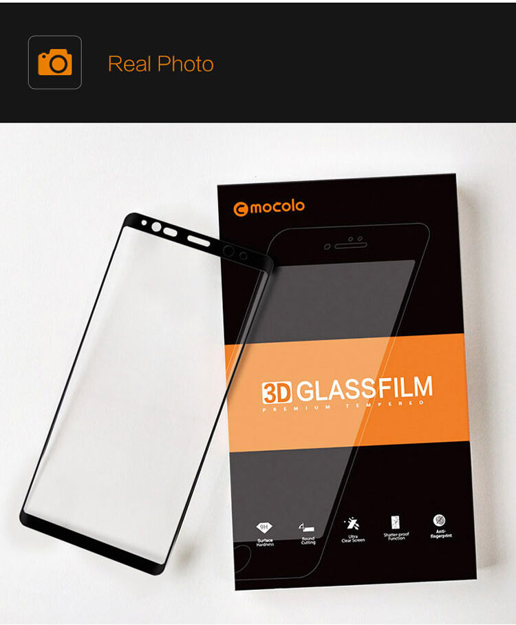 Mocolo Tvrdené sklo 3D pre Samsung Galaxy Note 8 - čierne