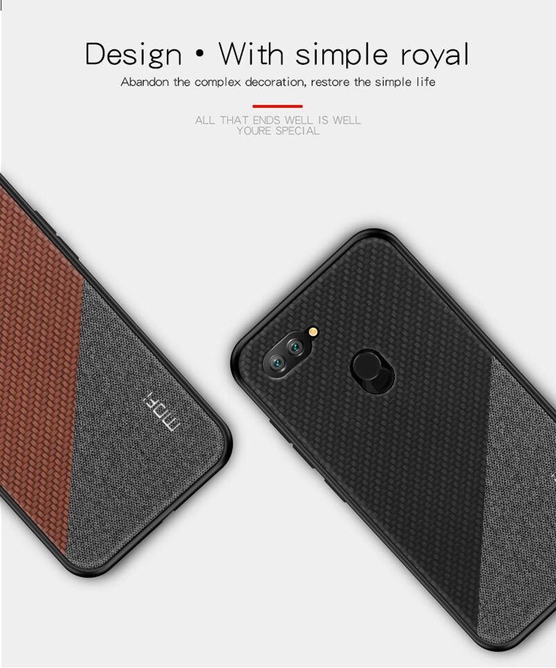 Mofi Protišmykový kryt pre Xiaomi Mi 8 Lite - modrý