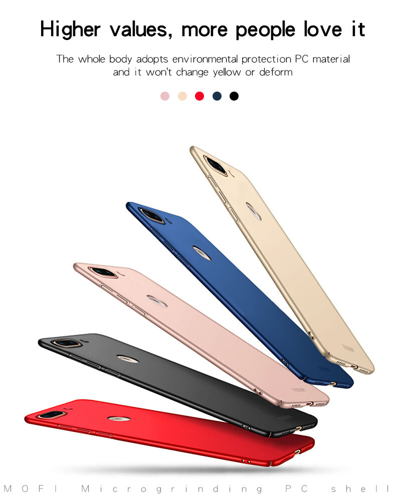 Mofi Plastový kryt Frosted pre Xiaomi Mi 8 Lite - čierny