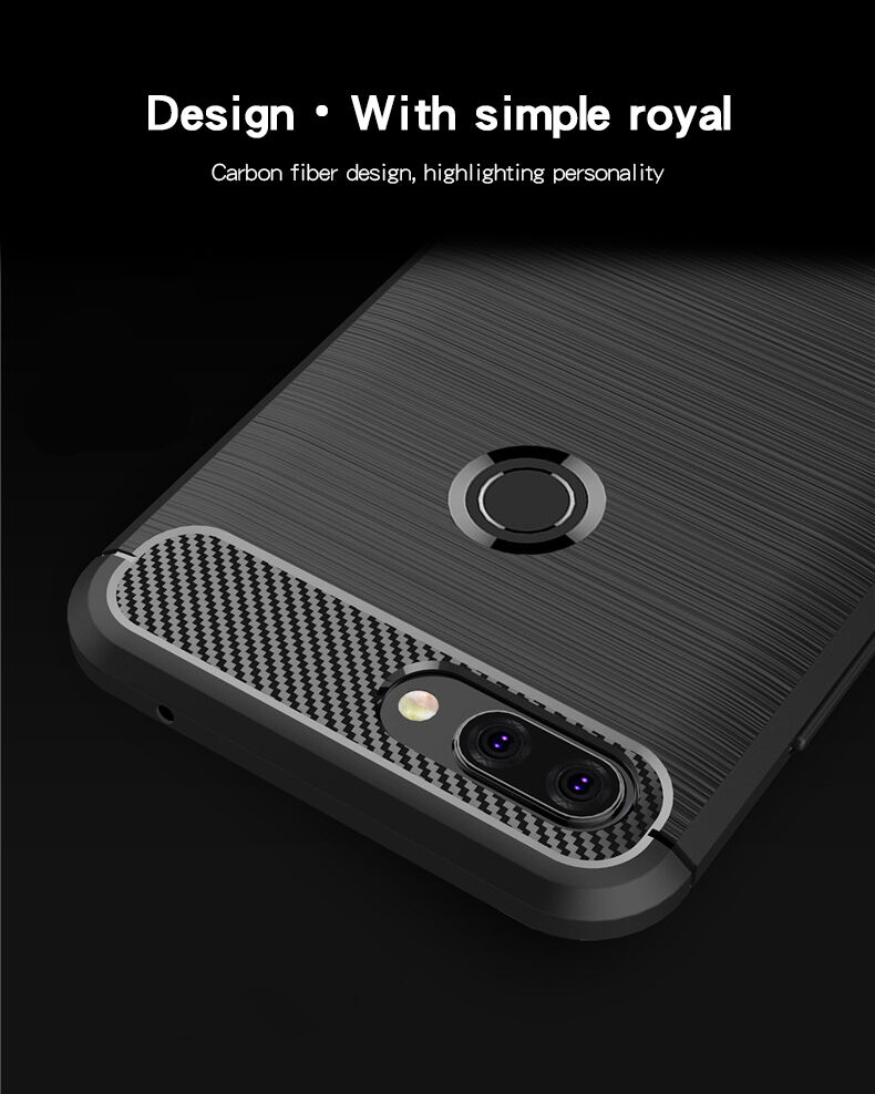 Mofi kryt s brúsenou textúrou pre Xiaomi Mi 8 Lite - sivý