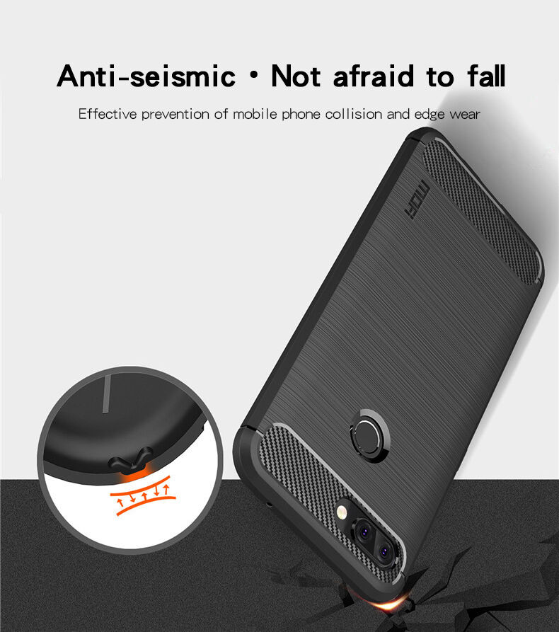 Mofi kryt s brúsenou textúrou pre Xiaomi Mi 8 Lite - čierny