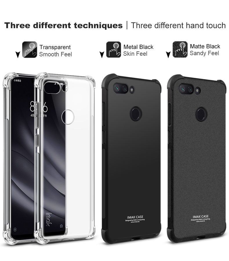 Imak plastový matný kryt pre Xiaomi Mi 8 Lite - čierny