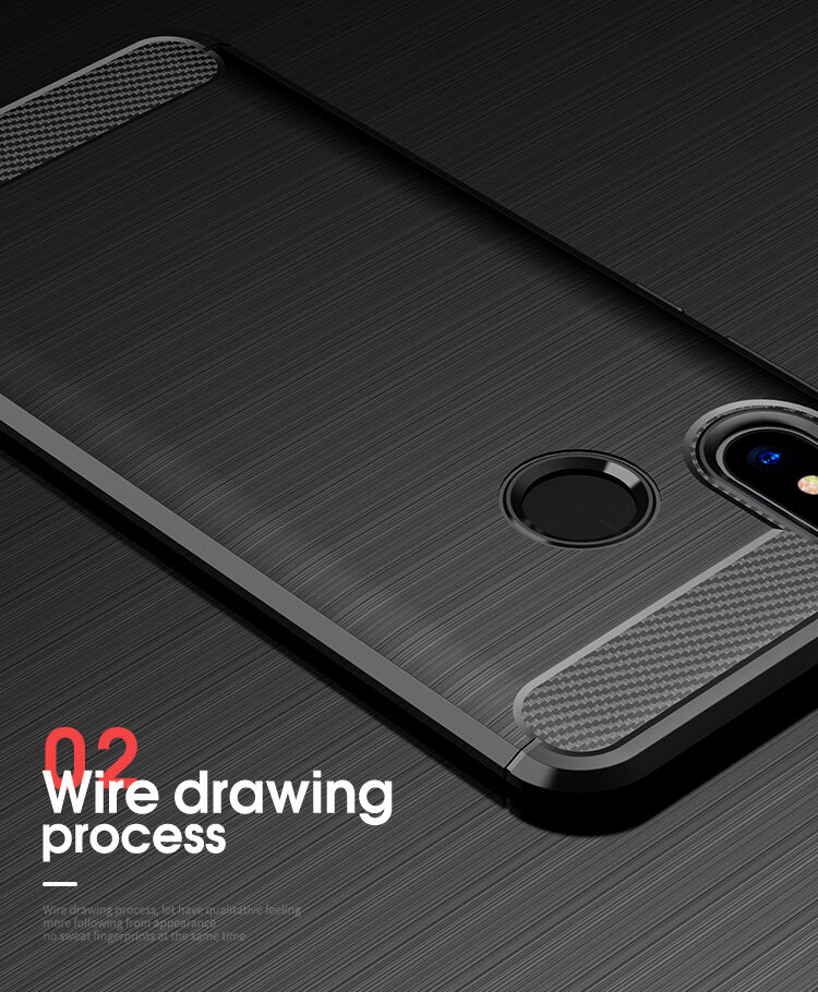 Ipaky plastový kryt s brúsenou textúrou pre Xiaomi Mi 8 - sivý