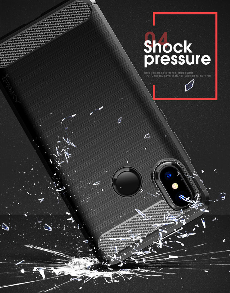 Ipaky plastový kryt s brúsenou textúrou pre Xiaomi Mi 8 - sivý