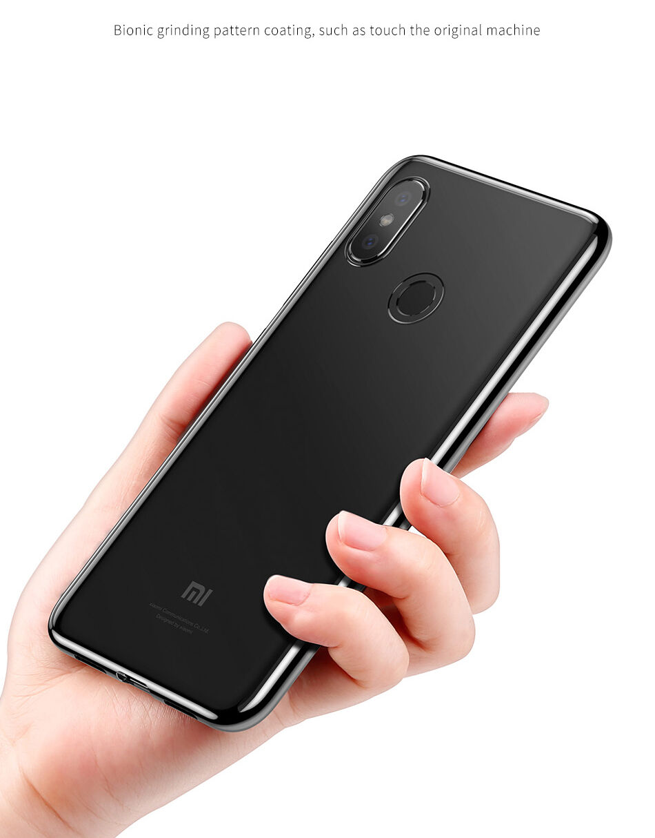 Baseus Shining číry kryt s rámčekom pre Xiaomi Mi 8 - zlatý