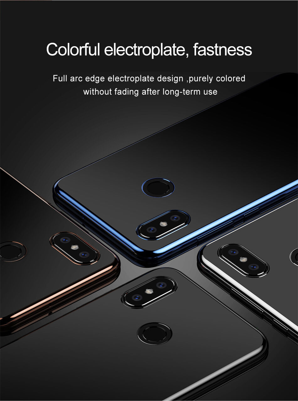 Baseus Shining číry kryt s rámčekom pre Xiaomi Mi 8 - zlatý