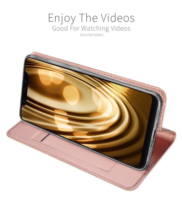 Dux Ducis Skin Pro kožené flipové puzdro pre Xiaomi Mi 8 - modré