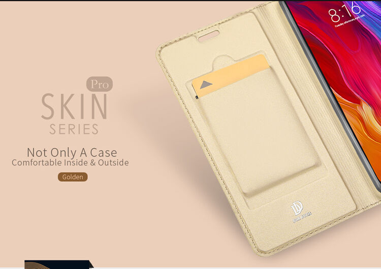 Dux Ducis Skin Pro kožené flipové puzdro pre Xiaomi Mi 8 - čierne