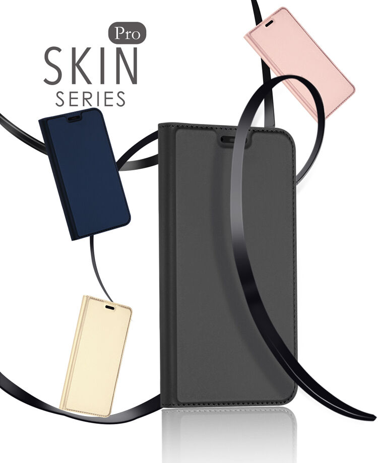 Dux Ducis Skin Pro kožené flipové puzdro pre Xiaomi Mi 8 - čierne