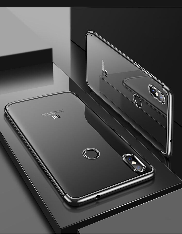 Cafele plastový kryt číry s rámčekom pre Xiaomi Mi 8 - modrý