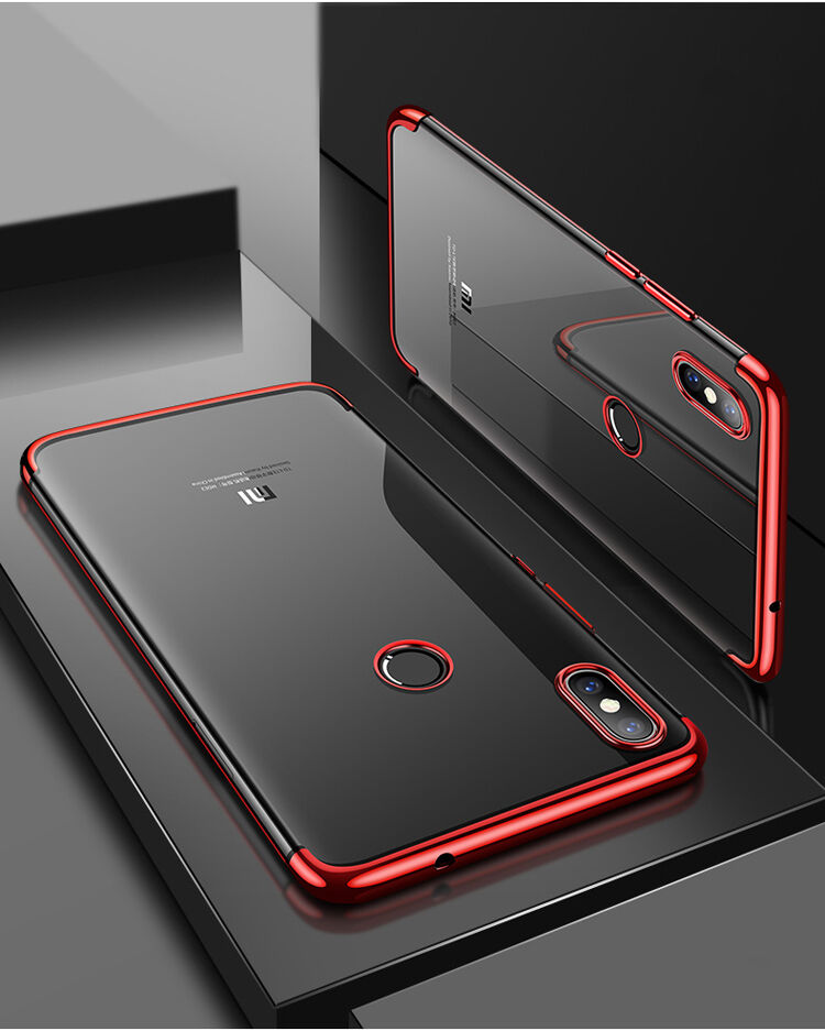Cafele plastový kryt číry s rámčekom pre Xiaomi Mi 8 - modrý