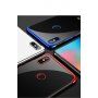 Cafele plastový kryt číry s rámčekom pre Xiaomi Mi 8 - strieborný