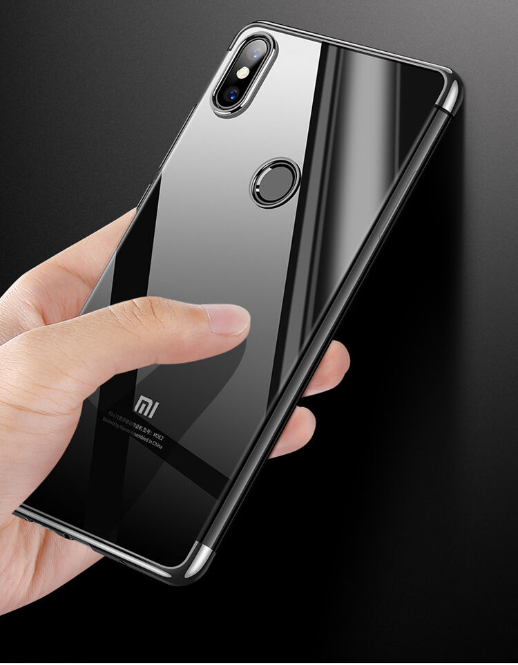 Cafele plastový kryt číry s rámčekom pre Xiaomi Mi 8 - čierny