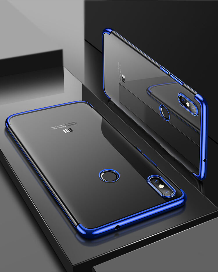 Cafele plastový kryt číry s rámčekom pre Xiaomi Mi 8 - červený