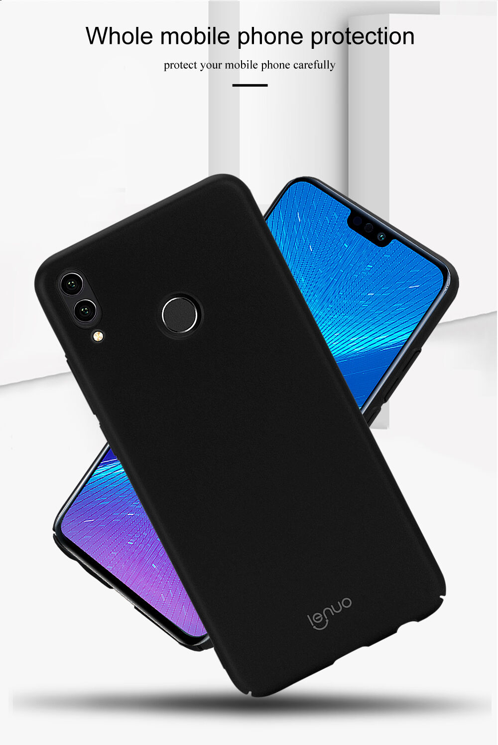 Lenuo Leshield plastový kryt pre Honor 8X - zlatý