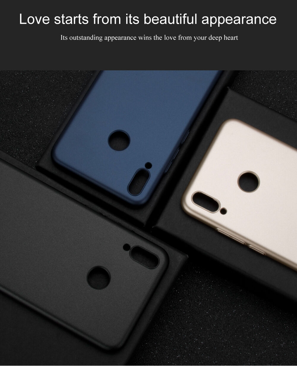 Lenuo Leshield plastový kryt pre Honor 8X - zlatý