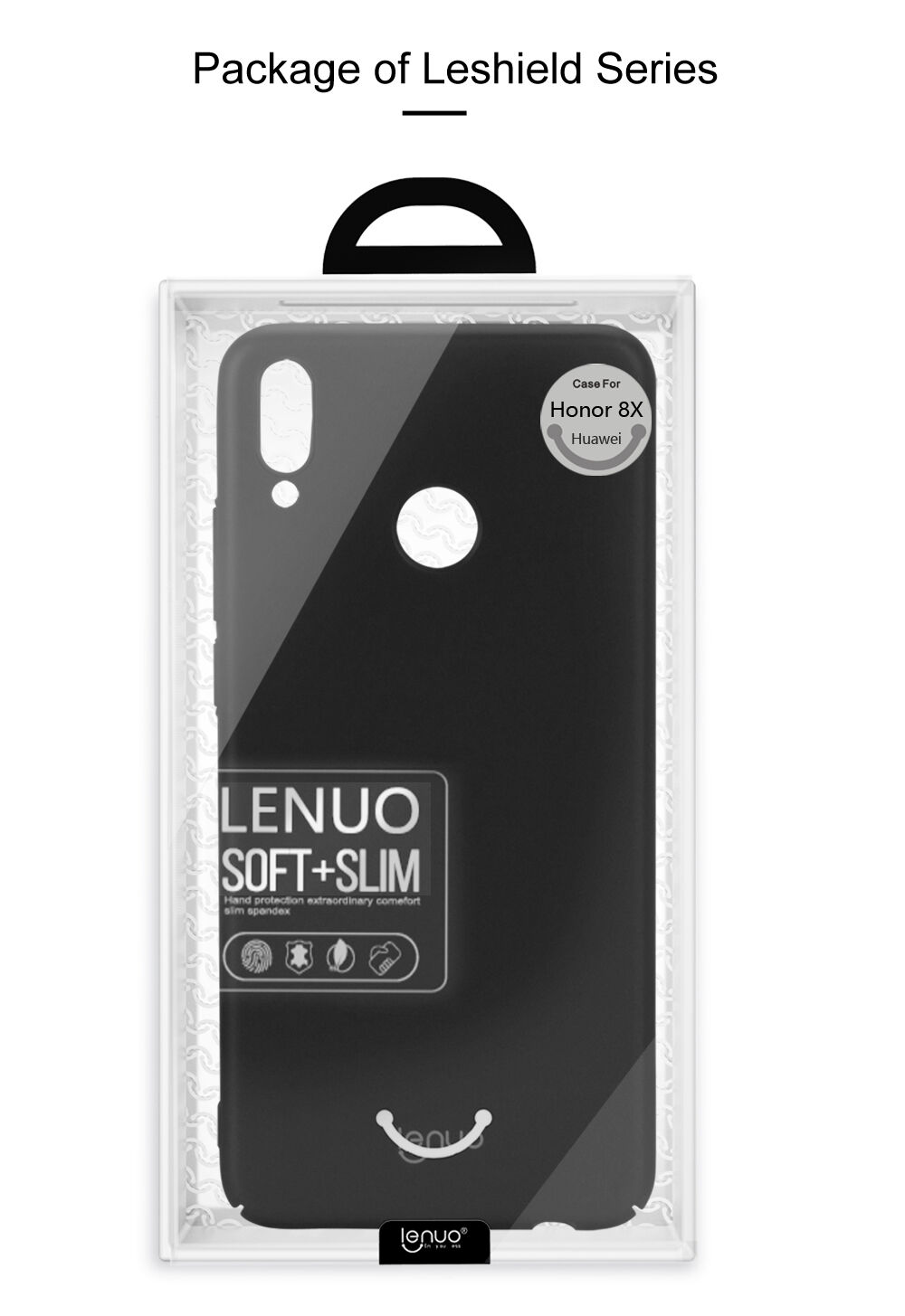 Lenuo Leshield plastový kryt pre Honor 8X - zlatý