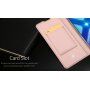 Dux Ducis Skin Pro kožené flipové puzdro pre Honor 8X - tmavomodré