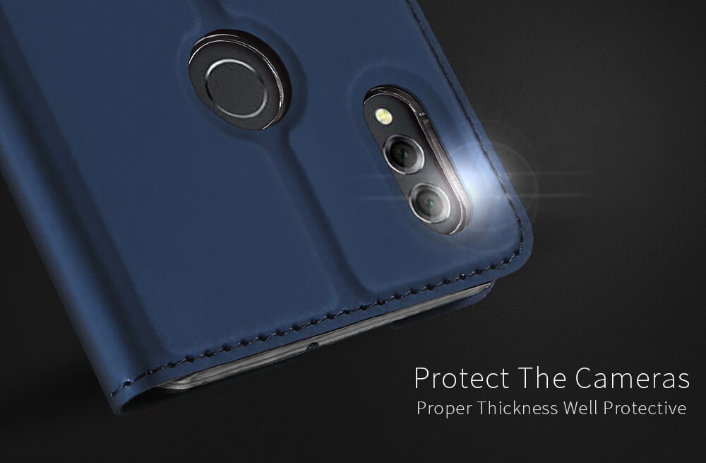 Dux Ducis Skin Pro kožené flipové puzdro pre Honor 8X - ružovo-zlaté
