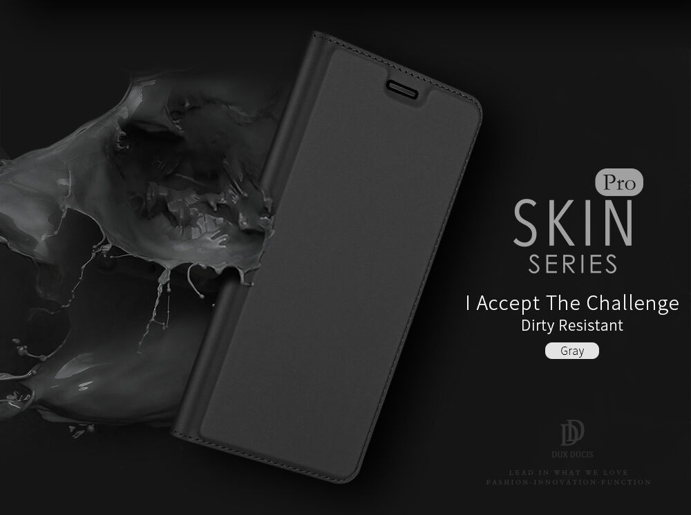 Dux Ducis Skin Pro kožené flipové puzdro pre Honor 7S - zlaté