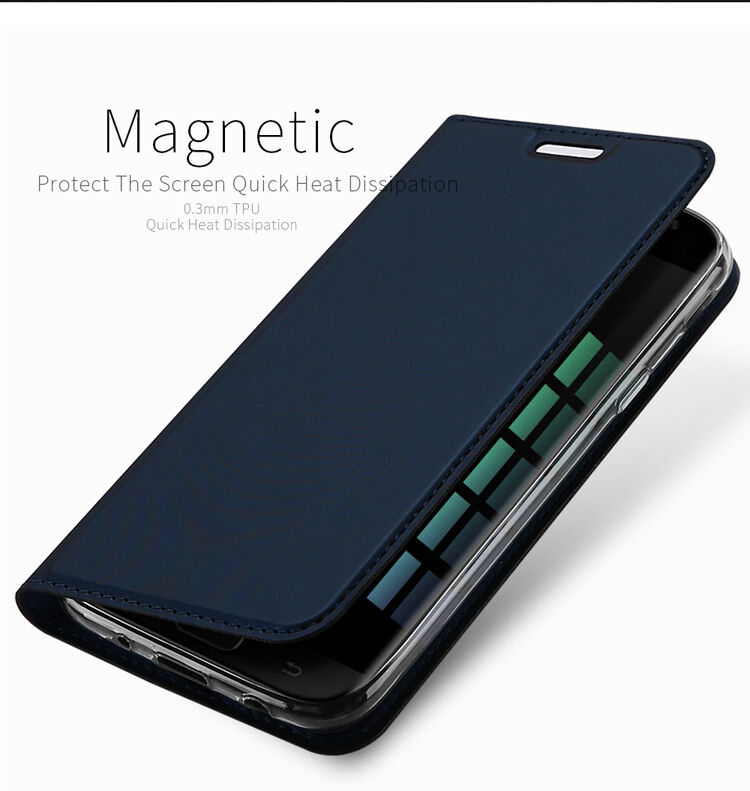 Dux Ducis Skin Pro flipové puzdro pre Samsung Galaxy J3 (2017) - ružovo-zlaté