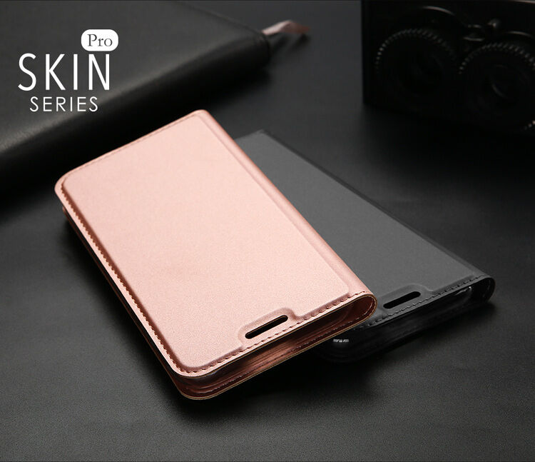 Dux Ducis Skin Pro flipové puzdro pre Samsung Galaxy J5 (2017) - ružovo-zlaté