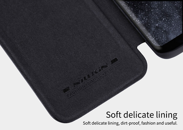 Nillkin Qin Kožené flipové puzdro pre Samsung Galaxy S8 - hnedé