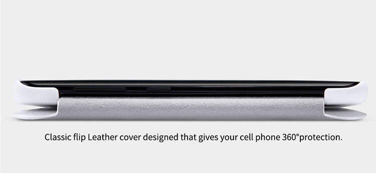 Nillkin Qin Kožené flipové puzdro pre Samsung Galaxy S8 - hnedé