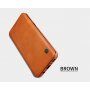 Nillkin Qin Kožené flipové puzdro pre Samsung Galaxy S8 - hnedé