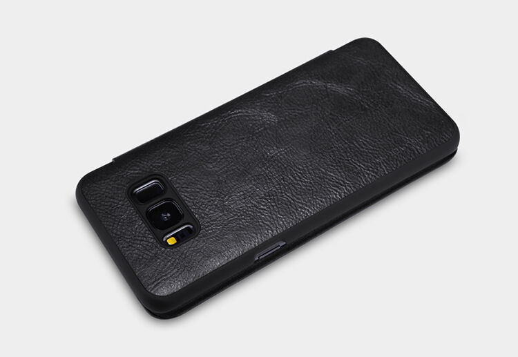 Nillkin Qin Kožené flipové puzdro pre Samsung Galaxy S8 - hnedé