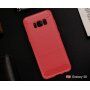 Plastový kryt s brúsenou textúrou pre Samsung Galaxy S8 - tmavomodrý