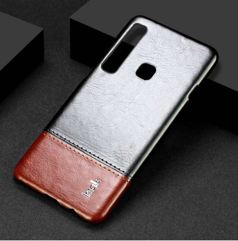 Imak Ruiyi kožený kryt pre Samsung Galaxy A9 (2018) - hnedý