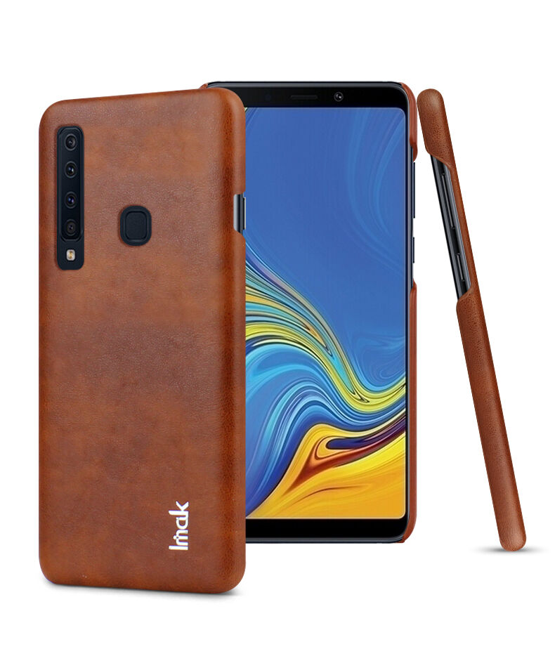 Imak Ruiyi kožený kryt pre Samsung Galaxy A9 (2018) - hnedý