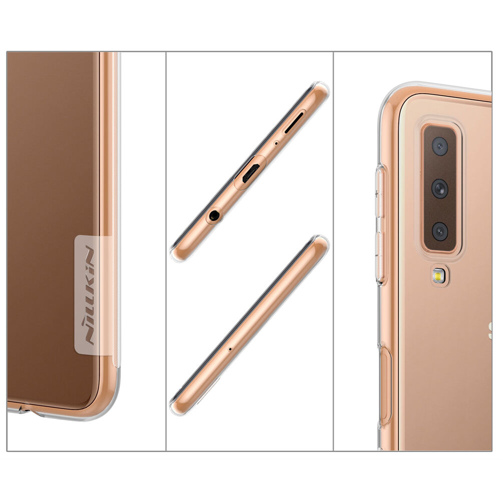 Nillkin Nature Plastový kryt pre Samsung Galaxy A7 (2018) - sivý