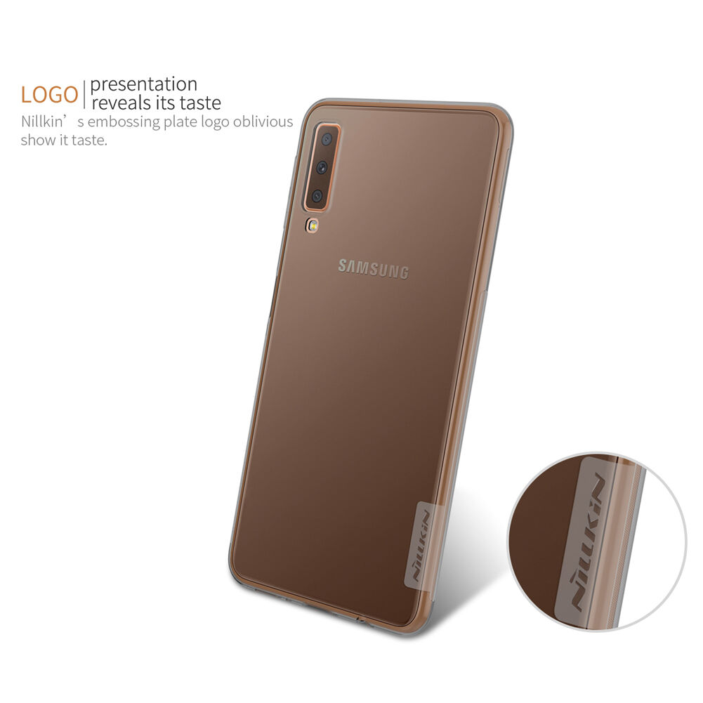Nillkin Nature Plastový kryt pre Samsung Galaxy A7 (2018) - sivý