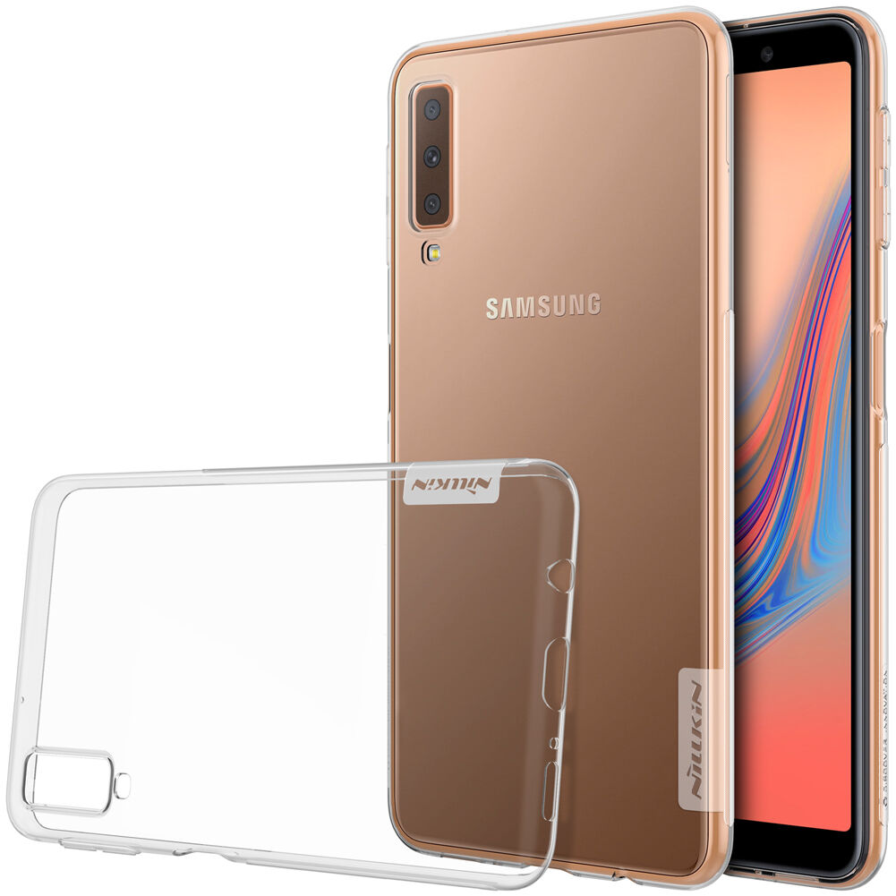 Nillkin Nature Plastový kryt pre Samsung Galaxy A7 (2018) - sivý