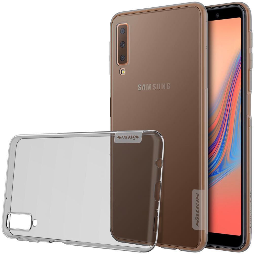 Nillkin Nature Plastový kryt pre Samsung Galaxy A7 (2018) - sivý