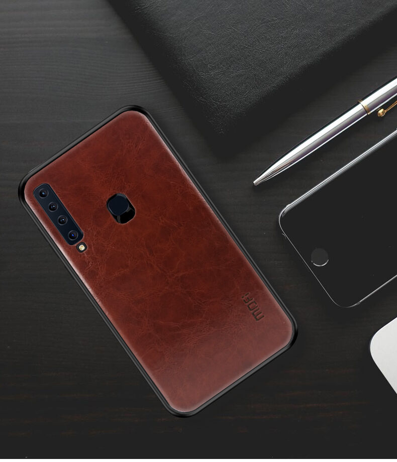 Mofi Kožený kryt pre Samsung Galaxy A9 (2018) - čierny