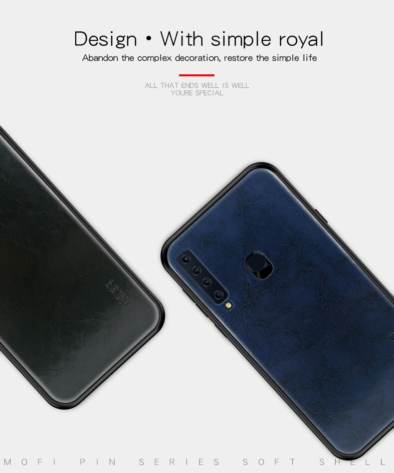 Mofi Kožený kryt pre Samsung Galaxy A9 (2018) - čierny