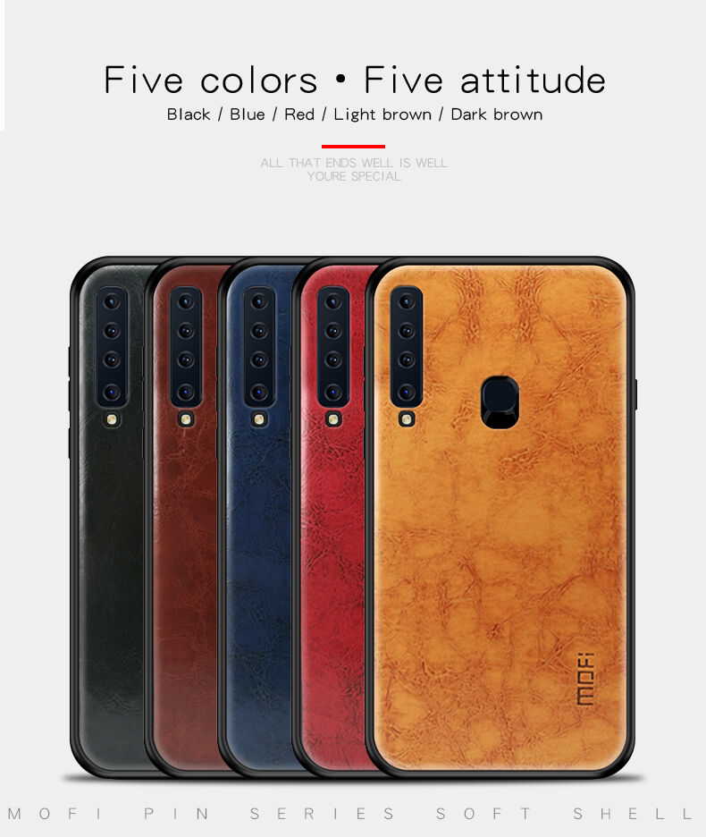 Mofi Kožený kryt pre Samsung Galaxy A9 (2018) - čierny