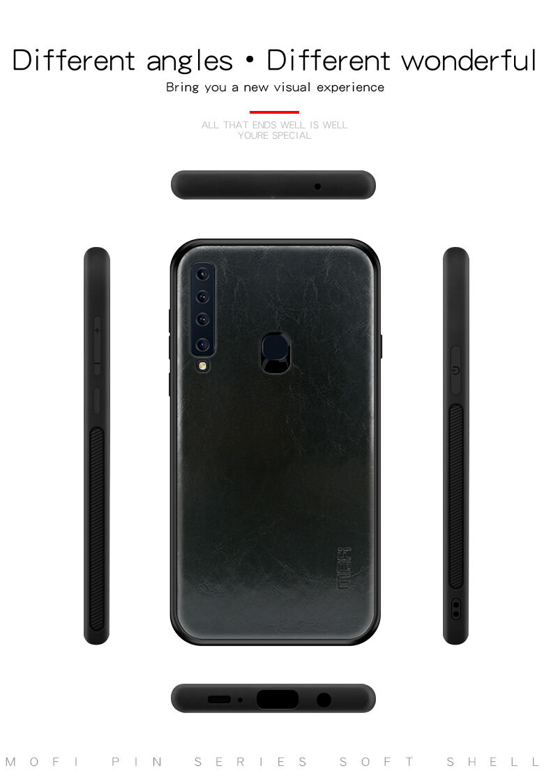 Mofi Kožený kryt pre Samsung Galaxy A9 (2018) - čierny
