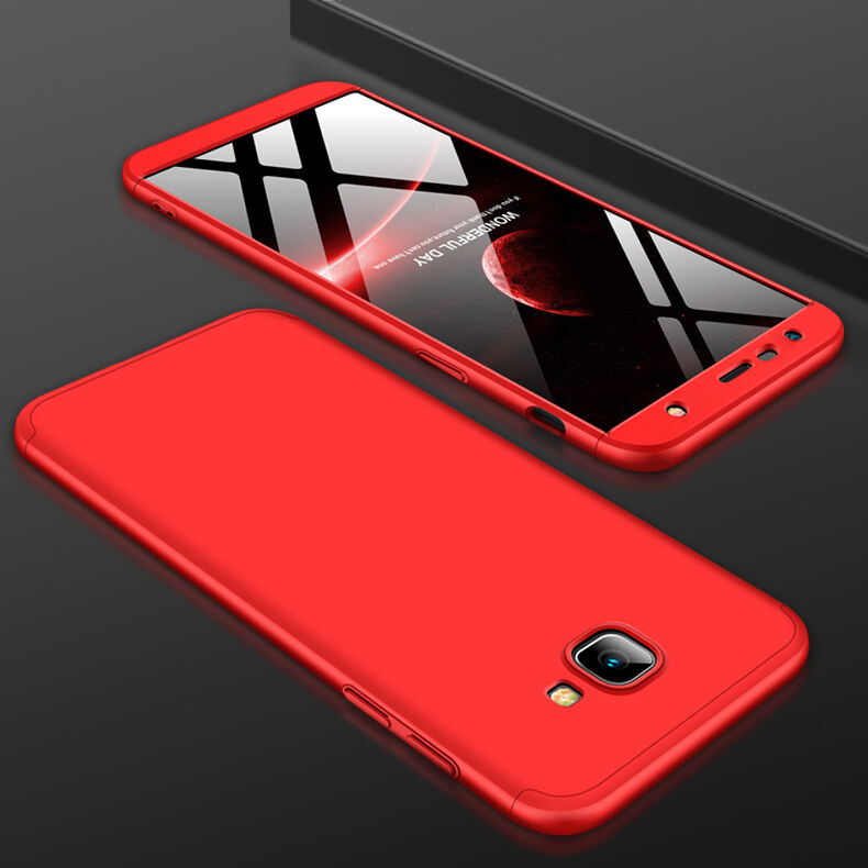 Gkk Odolný kryt pre Samsung Galaxy J4 Plus - striebornočierny